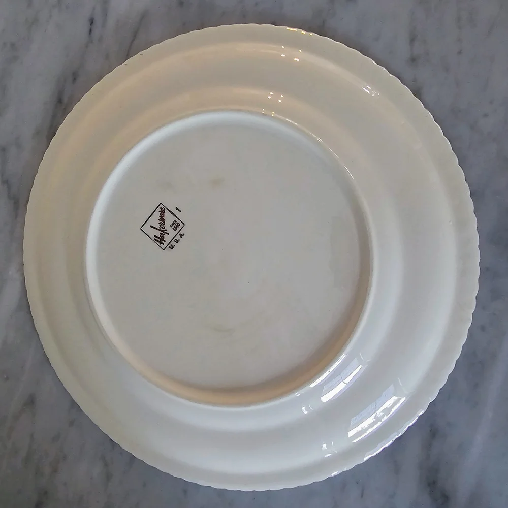 Vintage Harkerware Currier & Ives Homestead in Winter Plate 10.25